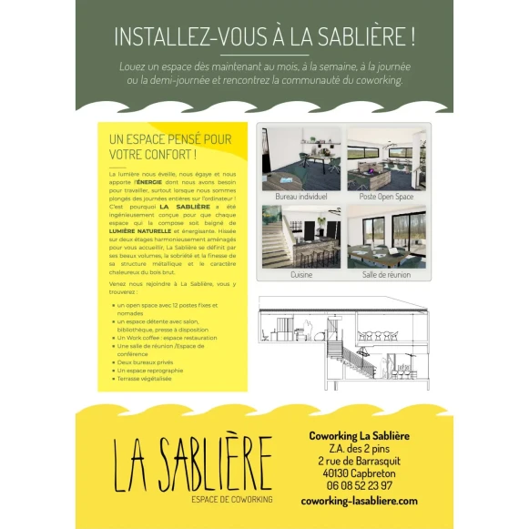 Open Space  16 postes Coworking Rue du Barrasquit Capbreton 40130 - photo 2