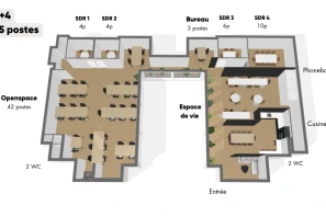 Espace indépendant - 75002 - 45 postes - 29250€