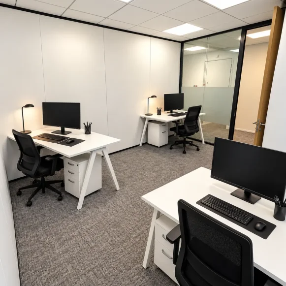 Bureau privé 12 m² 4 postes Coworking Cours du Triangle Puteaux 92800 - photo 1