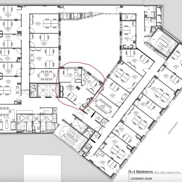 Bureau privé 12 m² 2 postes Coworking Boulevard Malesherbes Paris 75008 - photo 1