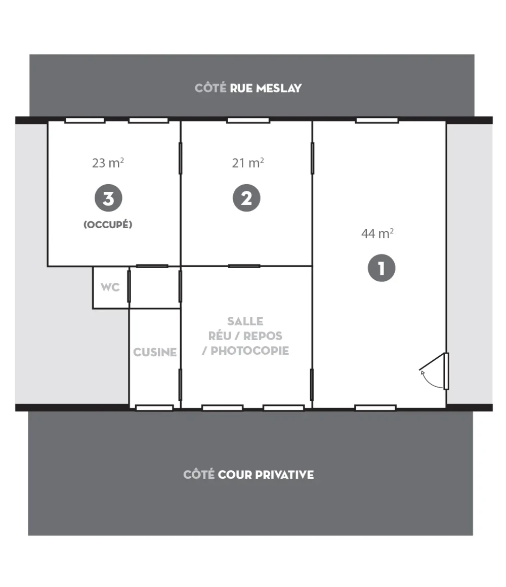 Open Space - 75003 - 1 poste - 280€