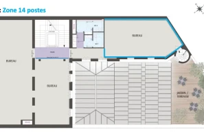 Bureau privé - 75017 - 14 postes - 7500€