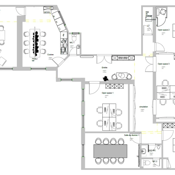 Espace indépendant 225 m² 30 postes Location bureau Boulevard Haussmann Paris 75008 - photo 8
