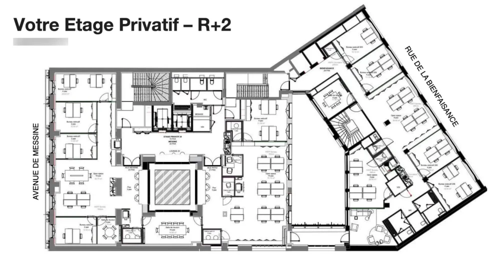 Espace indépendant - 75008 - 65 postes - 187426€