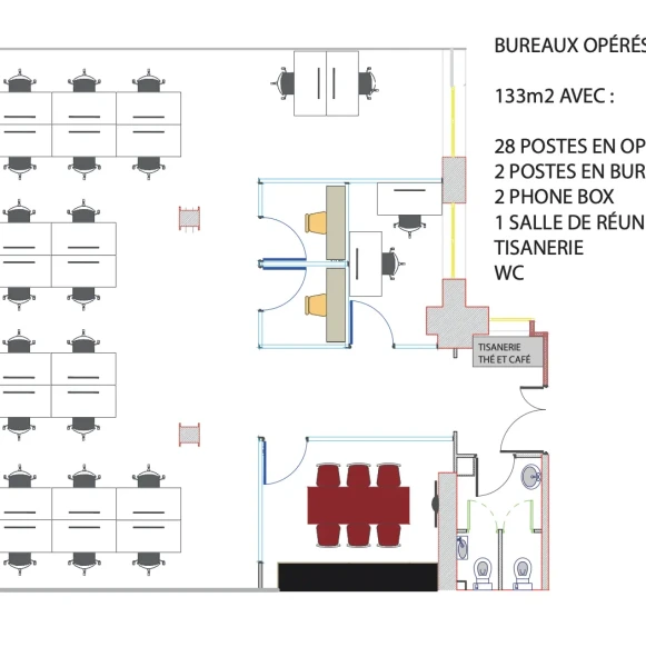 Espace indépendant 133 m² 30 postes Location bureau Rue des Petits Hôtels Paris 75010 - photo 5