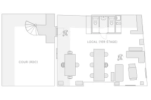 Open Space - 75010 - 3 postes - 350€