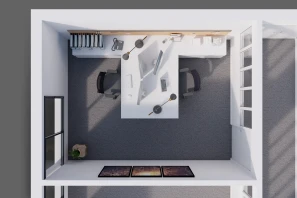 Bureau privé - 20090 - 3 postes - 830€