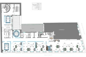 Bureau privé - 75002 - 11 postes - 7150€