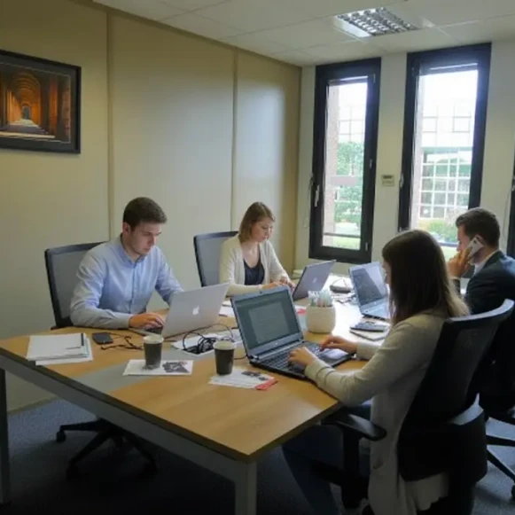 Bureau privé 14 m² 4 postes Coworking Rue de la Découverte 31676 Labège 31670 - photo 1