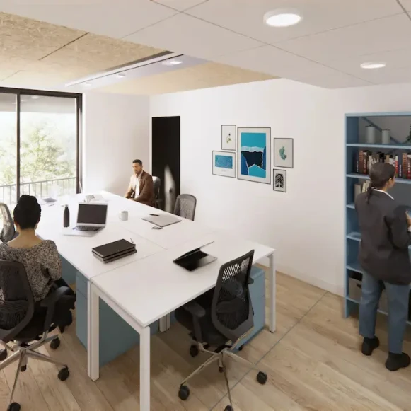 Bureau privé 15 m² 4 postes Coworking Boulevard Voltaire Paris 75011 - photo 2