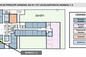Bureau privé - 75018 - 5 postes - 2475€