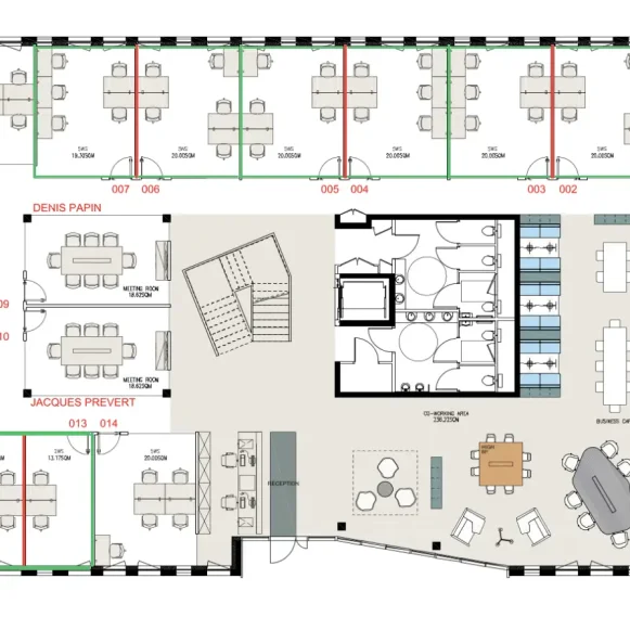 Bureau privé 10 m² 3 postes Location bureau Rue Denis Papin Villeneuve-d'Ascq 59650 - photo 11