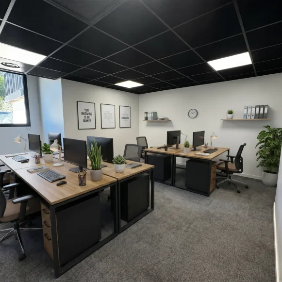 Bureau privé 25 m² 6 postes Location bureau Rue du Dauphiné Saint-Priest 69800 - photo 1