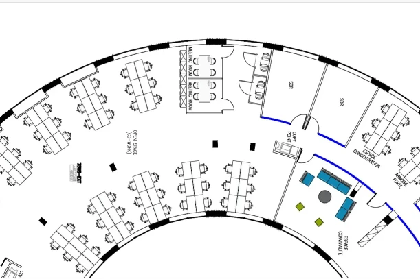 Bureau privé - 75015 - 107 postes - 52430€