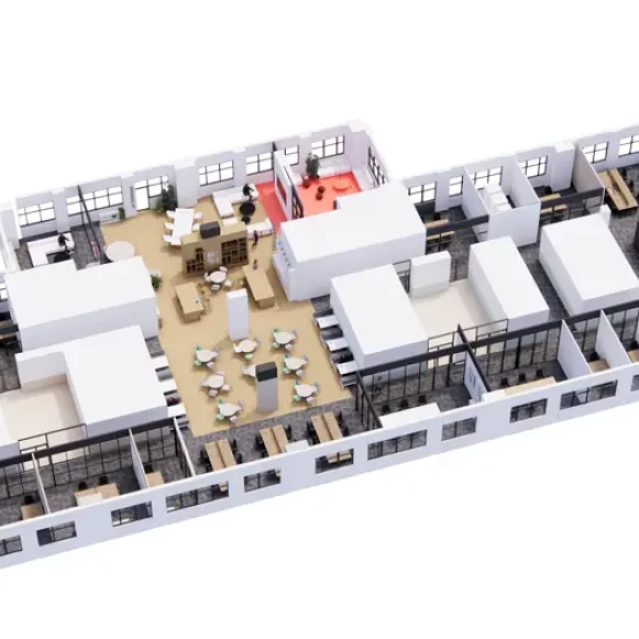 Espace indépendant 1 276 m² 194 postes Location bureau Rue Jean Antoine de Baïf Paris 75013 - photo 2