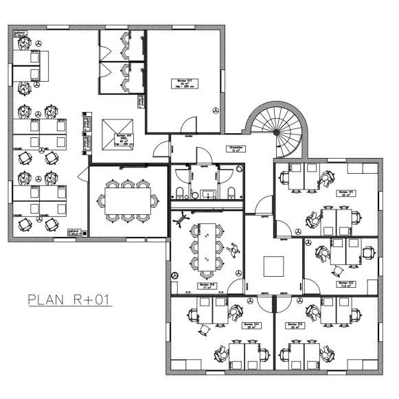 Bureau privé 13 m² 2 postes Location bureau Rue de la Cousinerie Villeneuve-d'Ascq 59650 - photo 4