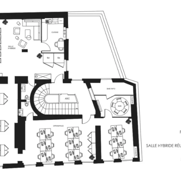 Espace indépendant 170 m² 30 postes Location bureau Rue de la Bourse Paris 75002 - photo 4