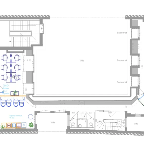 Espace indépendant 227 m² 42 postes Coworking Rue Cambacérès Paris 75008 - photo 4