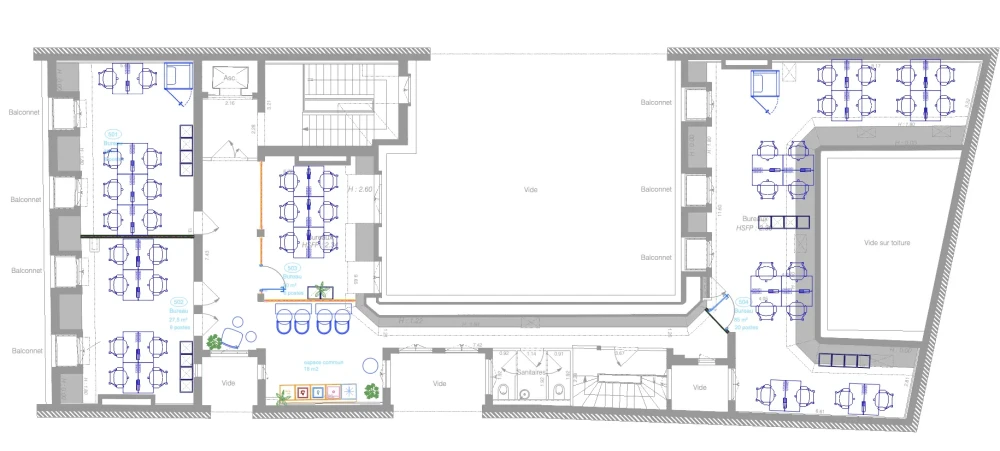 Espace indépendant - 75008 - 42 postes - 40320€