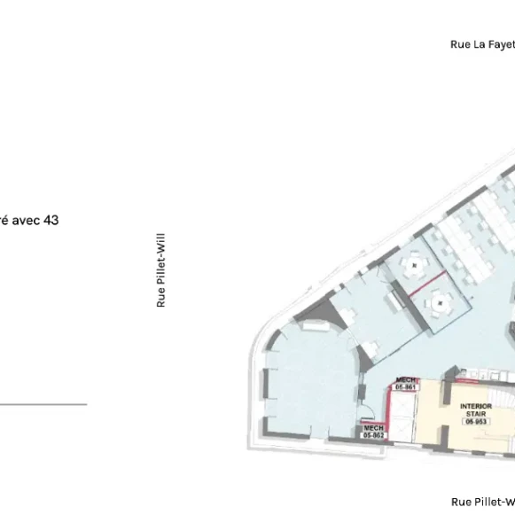 Bureau privé 347 m² 50 postes Coworking Rue La Fayette Paris 75009 - photo 4