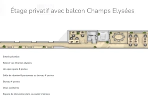 Bureau privé - 75008 - 16 postes - 13500€