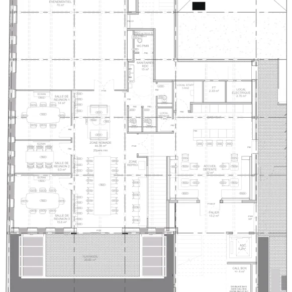 Bureau privé 40 m² 14 postes Location bureau Place Martin Levasseur Saint-Ouen-sur-Seine 93400 - photo 1