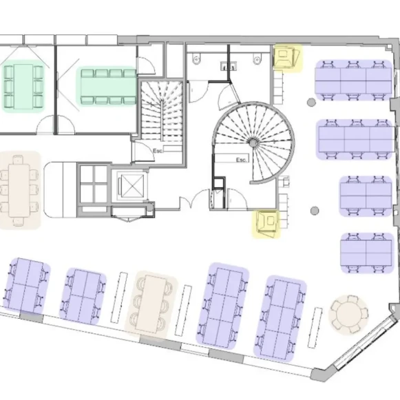 Espace indépendant 281 m² 46 postes Location bureau Rue des Peupliers Boulogne-Billancourt 92100 - photo 5