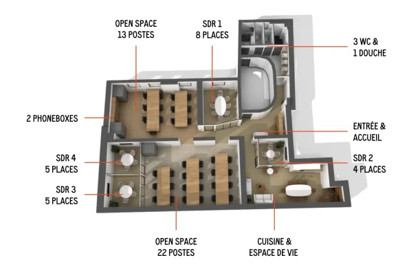 Espace indépendant - 75002 - 35 postes - 19800€