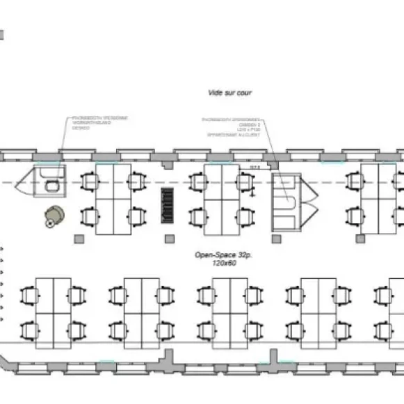 Espace indépendant 984 m² 100 postes Location bureau Rue Sainte-Anne Paris 75002 - photo 13