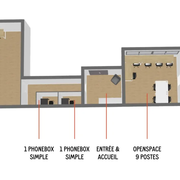 Bureau privé 116 m² 21 postes Location bureau Rue de Rocroy Paris 75010 - photo 4