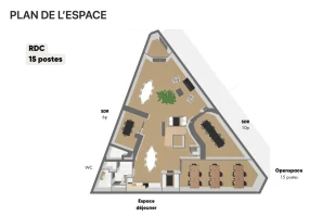 Espace indépendant - 75008 - 70 postes - 44000€