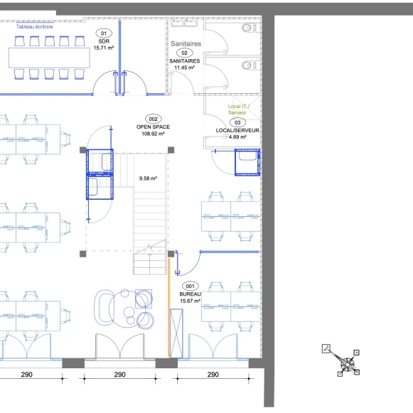 Espace indépendant 410 m² 54 postes Coworking Rue Dulong Paris 75017 - photo 6