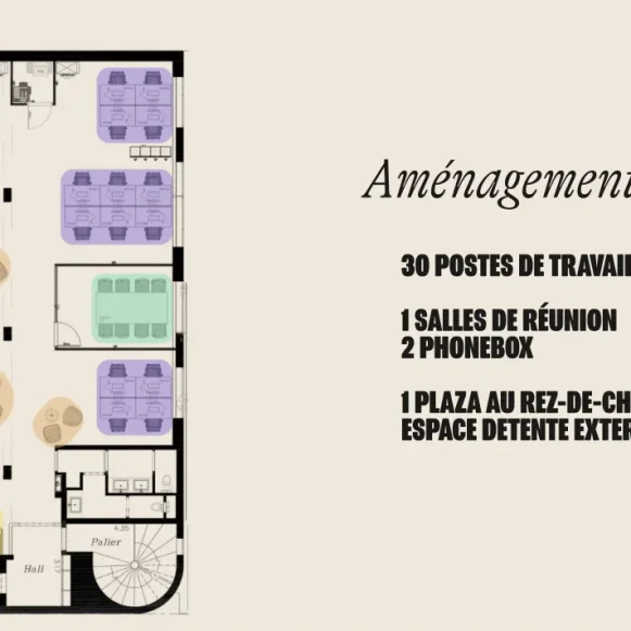 Espace indépendant 269 m² 30 postes Location bureau Rue de Vanves Boulogne-Billancourt 92100 - photo 7