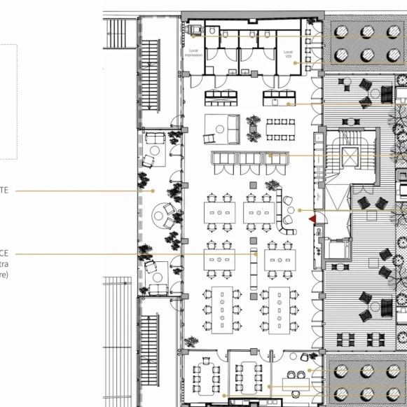 Bureau privé 360 m² 45 postes Coworking Rue La Fayette Paris 75010 - photo 9