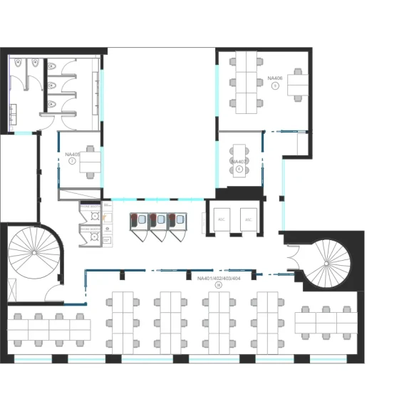 Espace indépendant 250 m² 50 postes Location bureau Rue Notre Dame de Nazareth Paris 75002 - photo 23