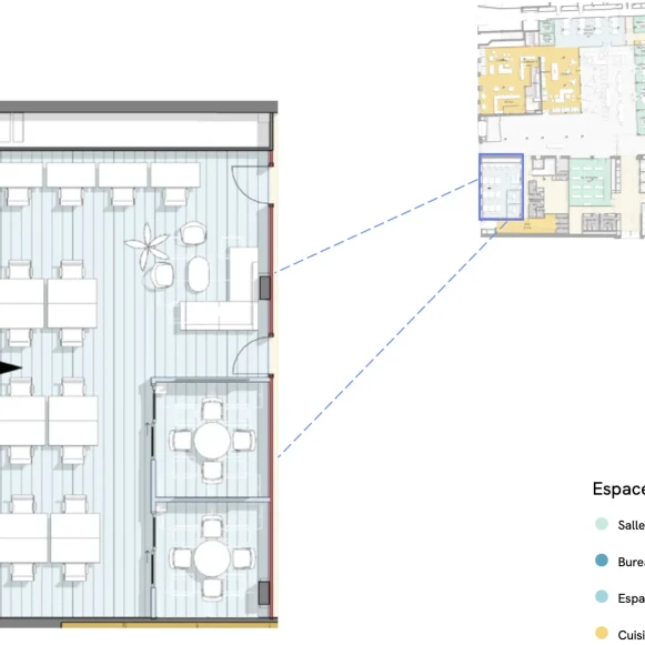 Bureau privé 94 m² 27 postes Location bureau Rue des Archives Paris 75003 - photo 3