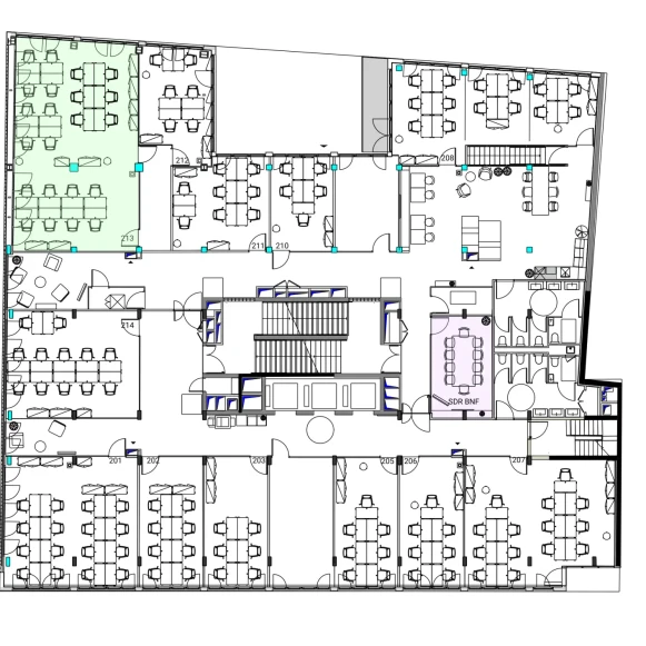Espace indépendant 25 m² 8 postes Location bureau Rue de Tolbiac Paris 75013 - photo 2