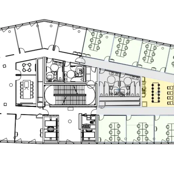 Bureau privé 550 m² 62 postes Location bureau Rue des Cuirassiers Lyon 69003 - photo 5