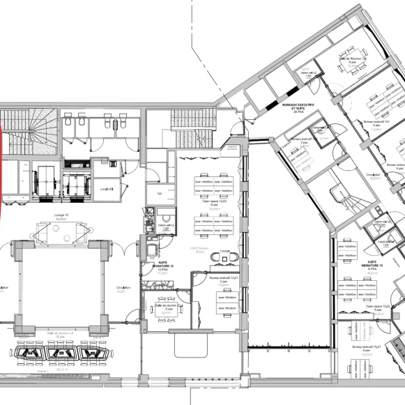 Bureau privé 106 m² 16 postes Coworking Avenue de Messine Paris 75008 - photo 1