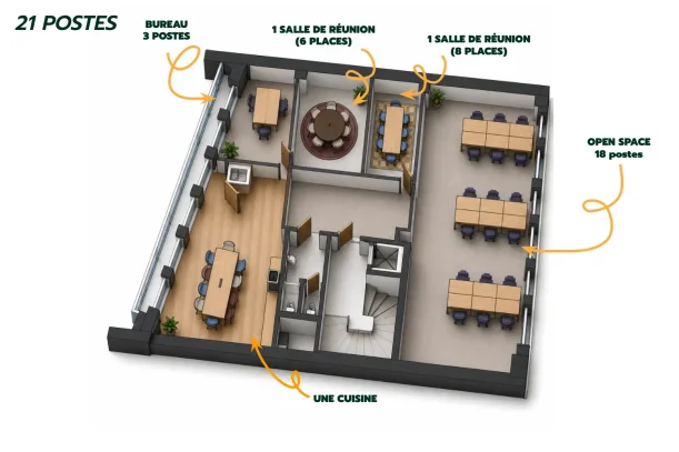Espace indépendant - 75002 - 21 postes - 14000€