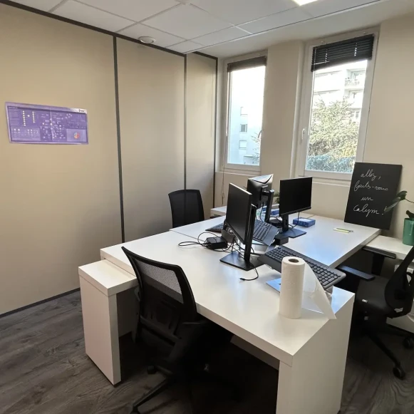 Bureau privé 13 m² 3 postes Coworking Rue Marcel Mérieux Lyon 69007 - photo 2