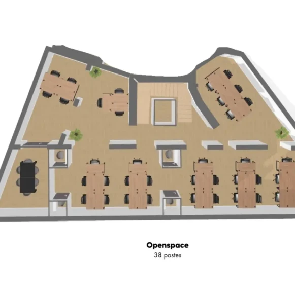 Espace indépendant 550 m² 70 postes Location bureau Rue Portalis Paris 75008 - photo 9