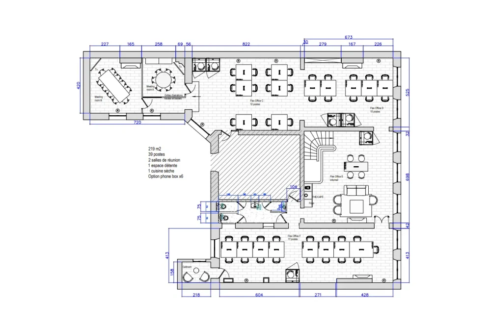 Espace indépendant - 75002 - 60 postes - 42500€