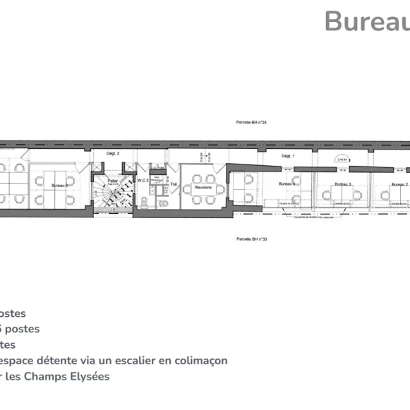 Espace indépendant 130 m² 20 postes Location bureau Avenue des Champs-Élysées Paris 75008 - photo 2