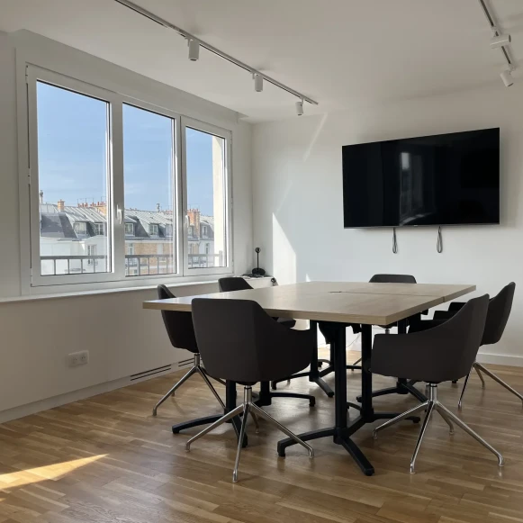 Bureau privé 30 m² 7 postes Location bureau Rue Alfred Roll Paris 75017 - photo 4