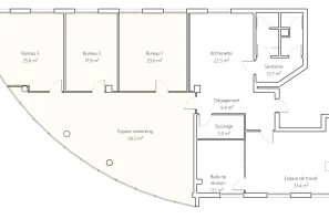 Bureau privé - 77185 - 10 postes - 180€