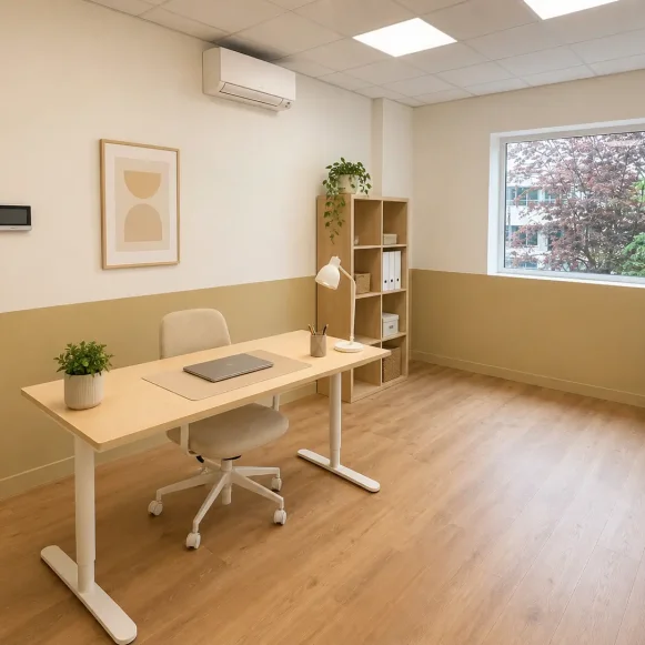 Bureau privé 19 m² 3 postes Location bureau Rue de Toufflers Lys-lez-Lannoy 59390 - photo 1
