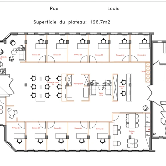 Bureau privé 350 m² 35 postes Coworking Rue Louis Blanc Lyon 69006 - photo 7