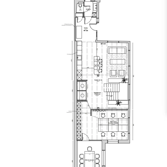 Espace indépendant 160 m² 26 postes Location bureau Rue Nollet Paris 75017 - photo 7