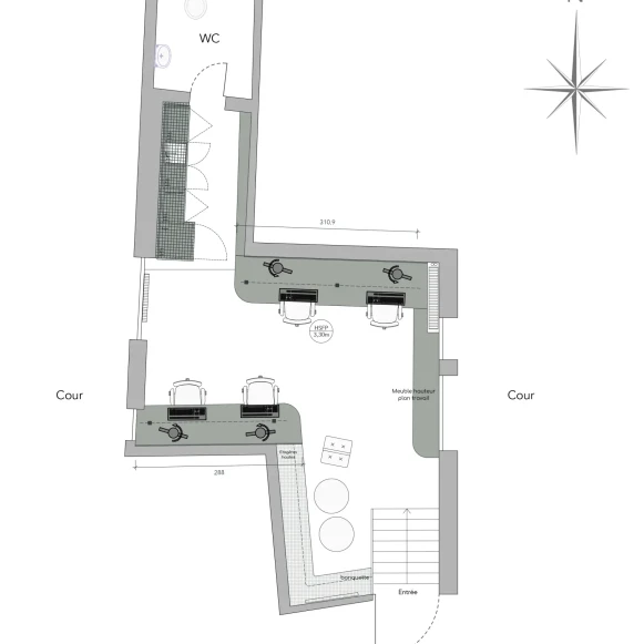 Open Space  3 postes Location bureau Rue des Fontaines du Temple Paris 75003 - photo 1